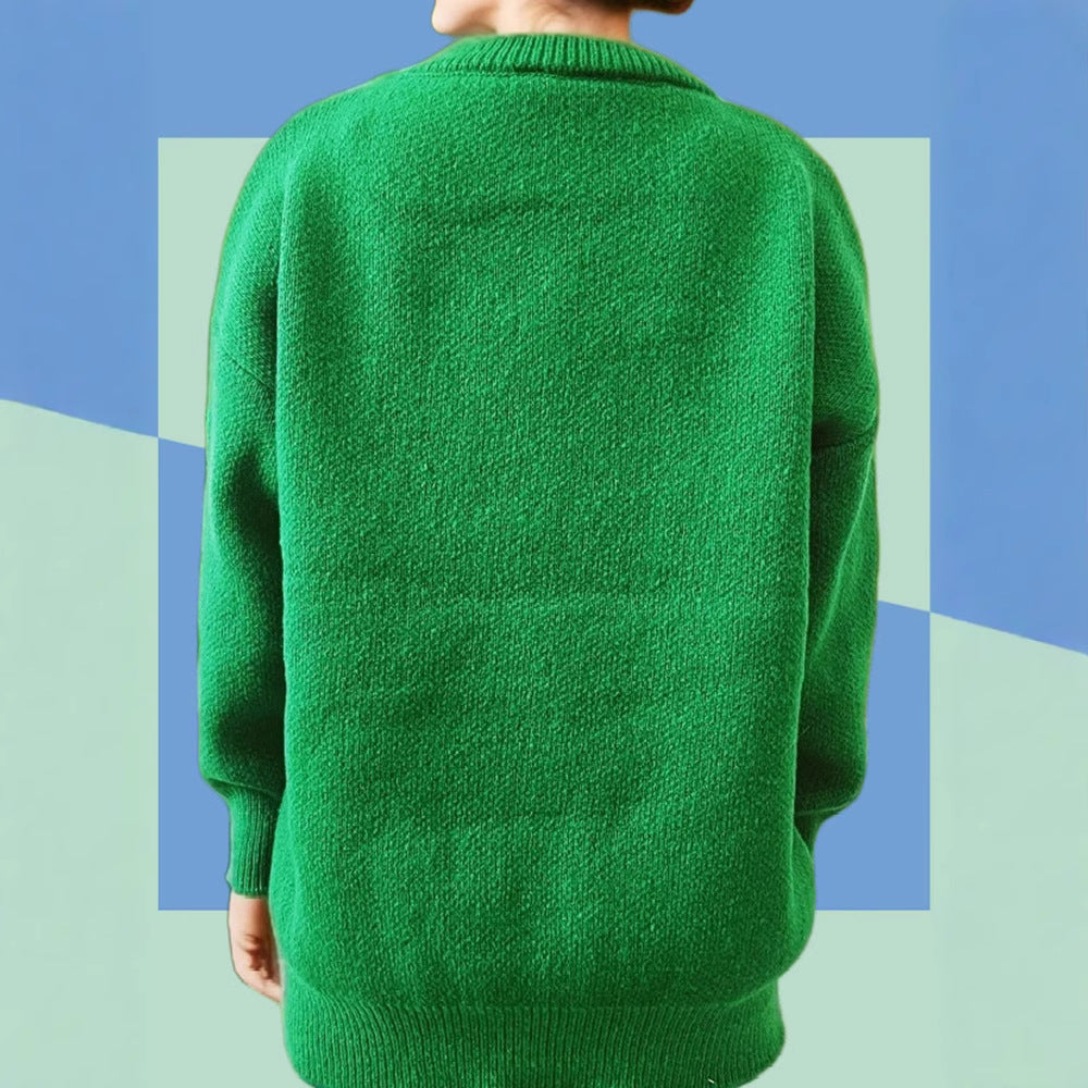 Dame julesweater med legendariske applikationer og høj komfort Stilla