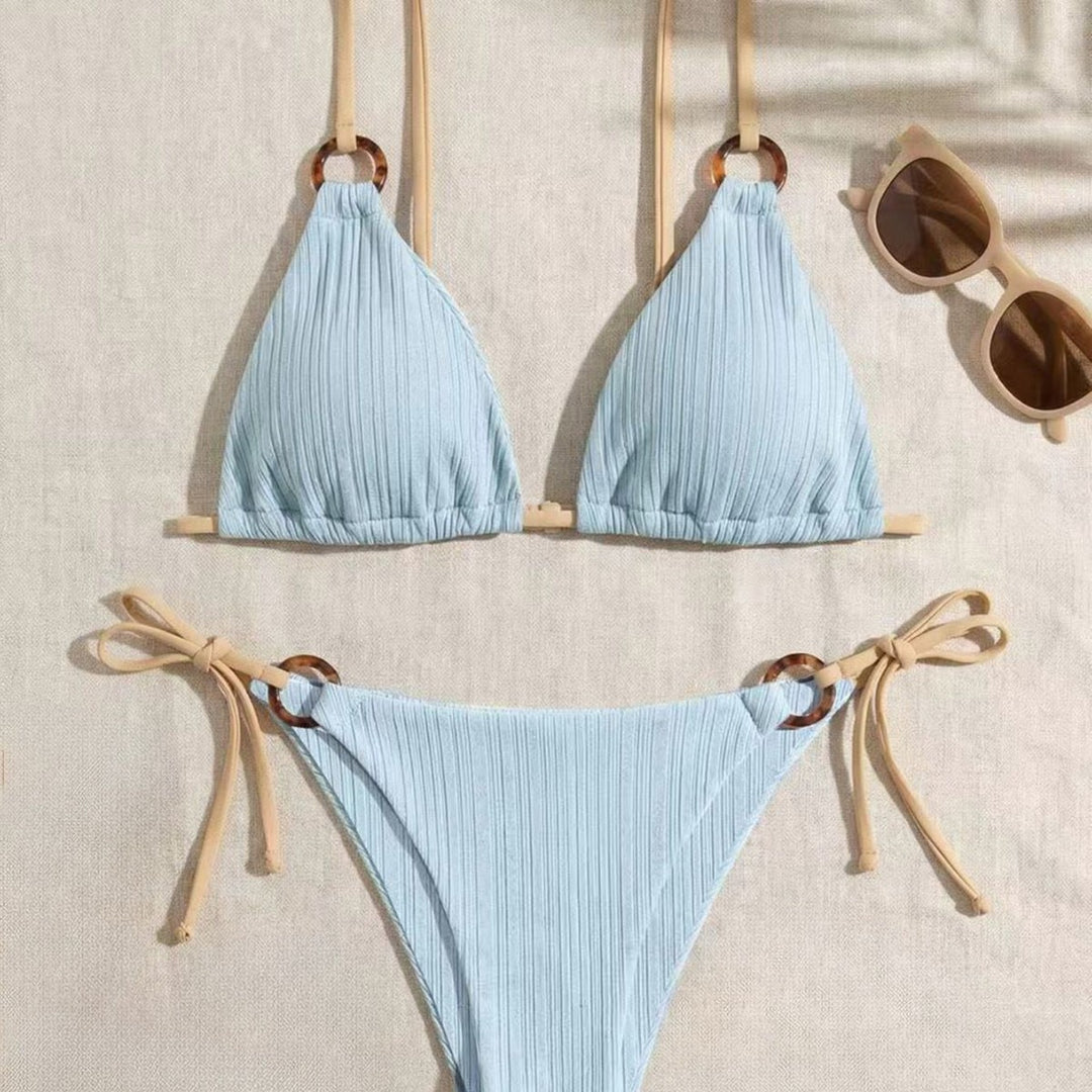 Dame trekantsbikini med justerbare stropper Skovae