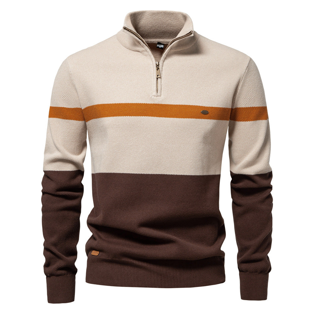 Herren strikpullover i maritim stil Stilla
