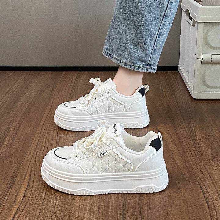 Dame Komfortable Plateau-Sneakers med forstærket sål og åndbar konstruktion Stilla