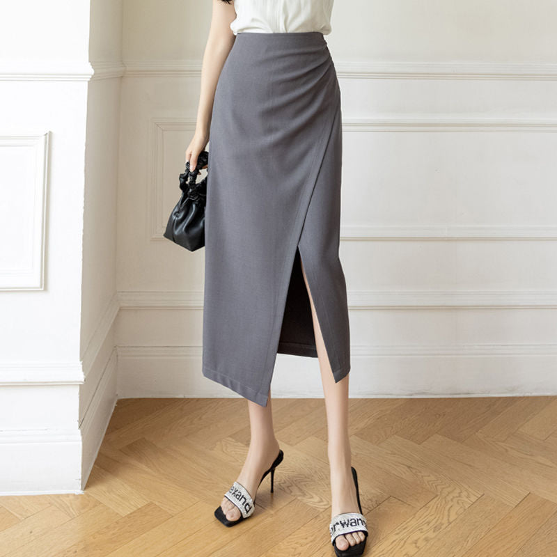 Kvinders elegante maxi nederdel med sideslids Stilla