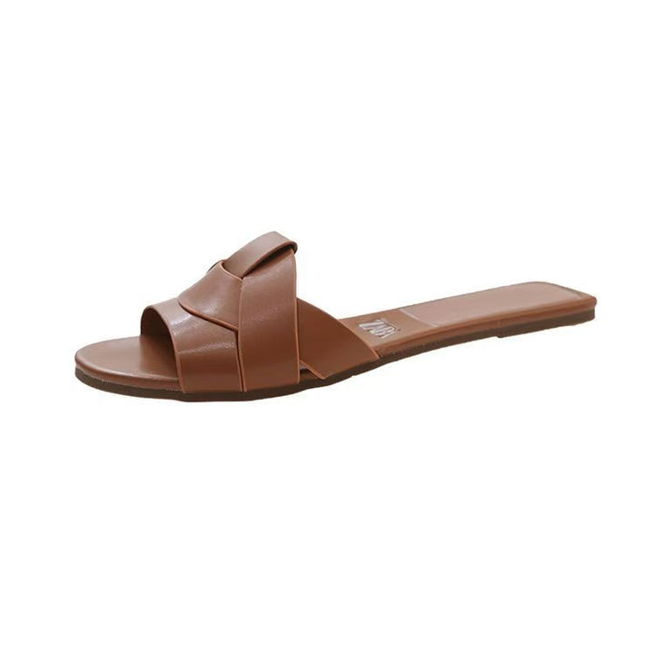 Dame Slide Sandaler med moderne kryds-design Stilla