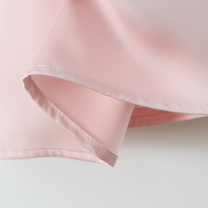 Dame Spaghetti-stropkjole med dyb V-udskæring og elegant draperingsdesign Stilla