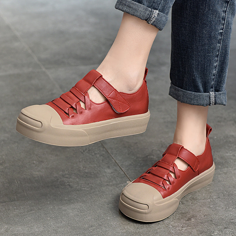 Dame Behagelige Slip-On Sneakers med justerbar velcro og moderne design Stilla