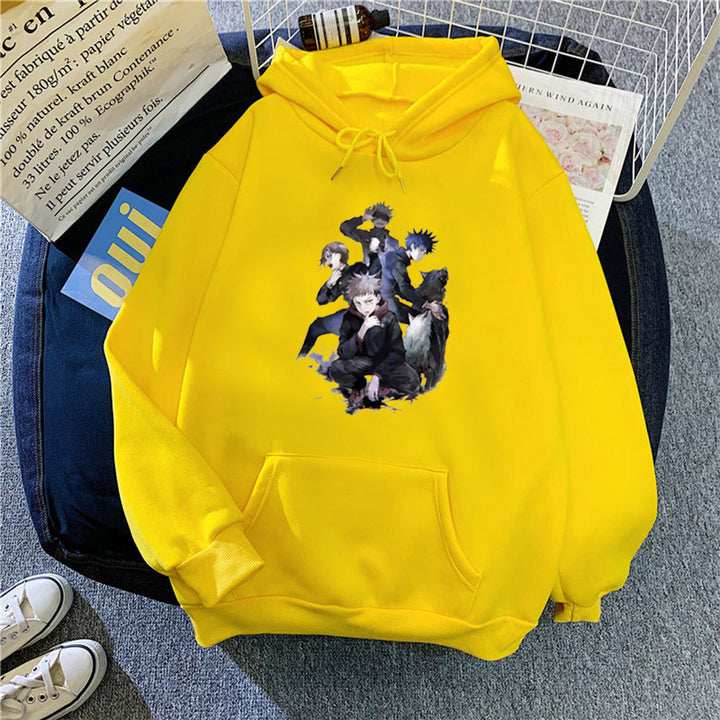 Kvinders hættetrøje med unikt anime design Skovae