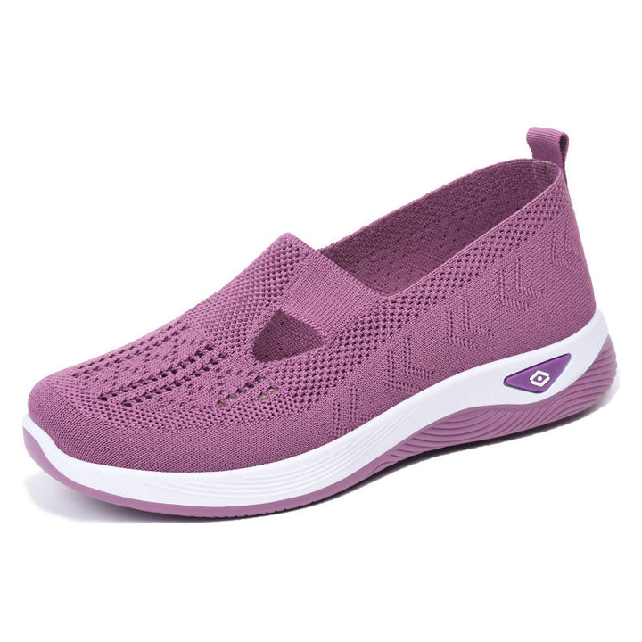 Dame Let Sneaker med åndbart strikdesign Stilla