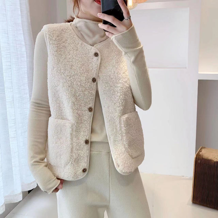 Kvinder Cozy Fleece Vest med Praktiske Lommer Stilla