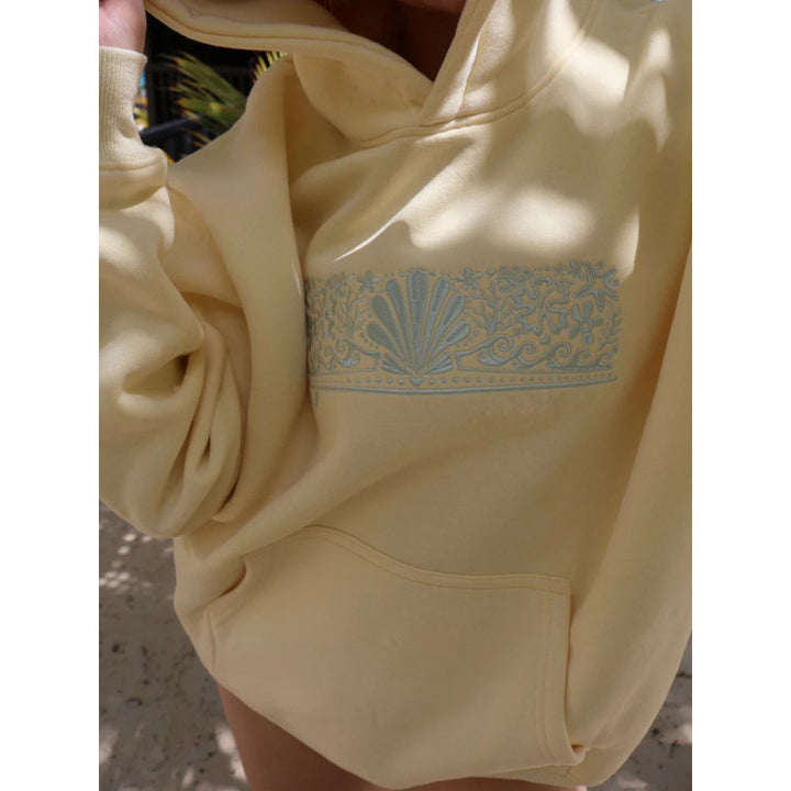 Kvindernes oversized hoodie med kreative grafik og komfortabel pasform Skovae