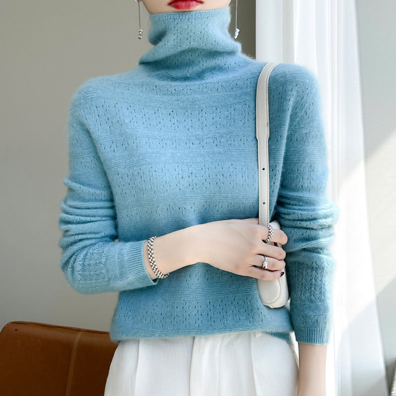Stilla | Rullekrave sweater Blød strik sweater Langærmet design