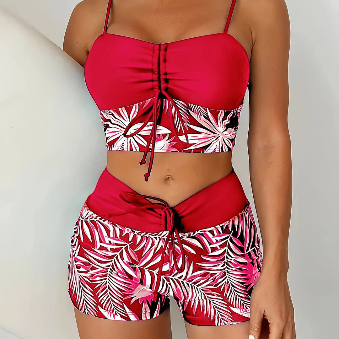 Dame Sporty bikini-top med shorts Skovae