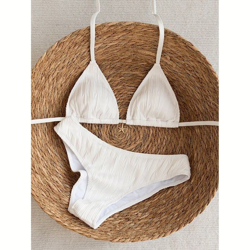 Dame minimalistisk bikinitop og slip Skovae