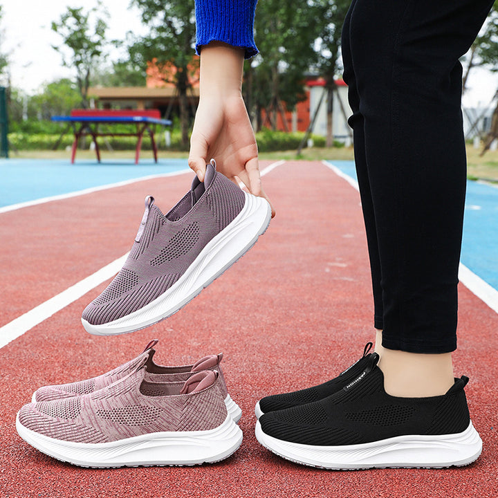 Femme Let Slip-On Sportsneakers med åndbart strikmateriale Stilla
