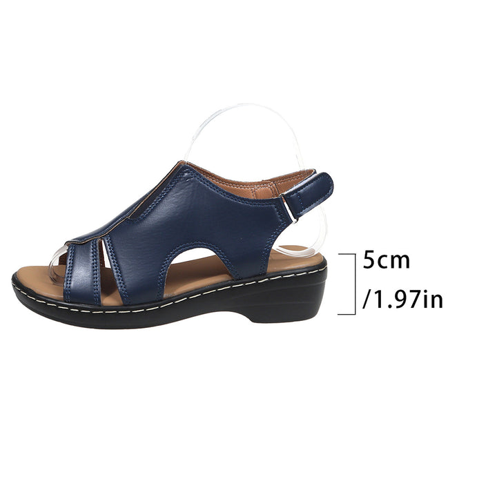 Dame komfortable tæer-sandaler med fleksibelt reimdesign og anatomisk fodseng Stilla