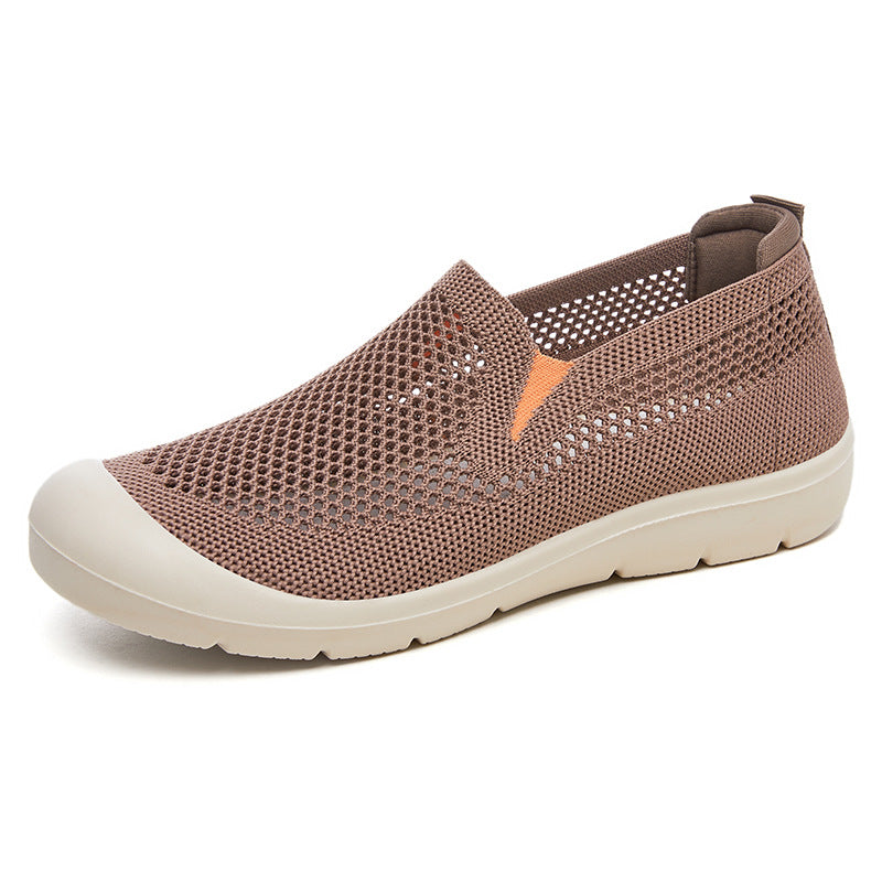 Dame Åndbare Slip-On Fritidssko med Mesh-overflade og skridsikker Sål Stilla