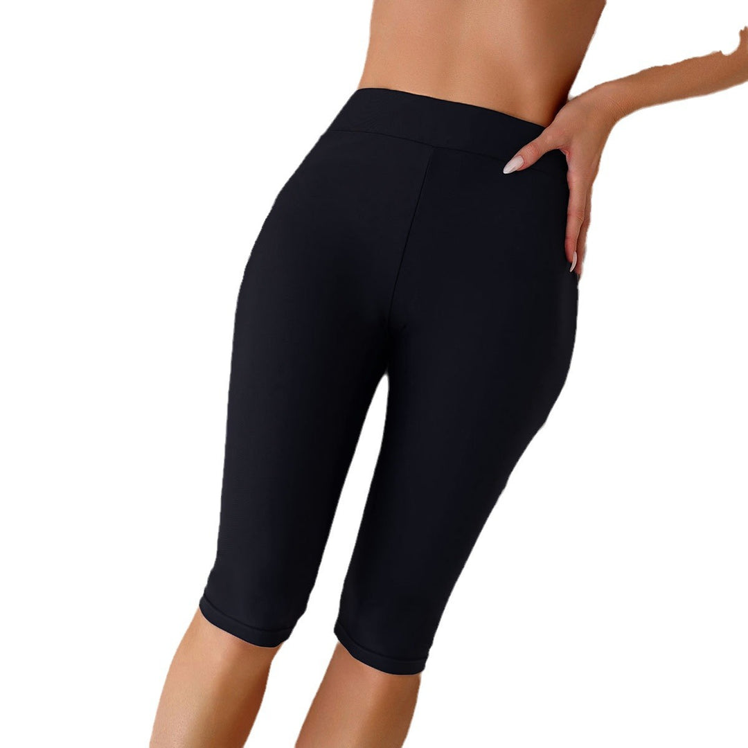Dame Sportliche Capri-Leggings med høj talje og fleksibel pasform Skovae