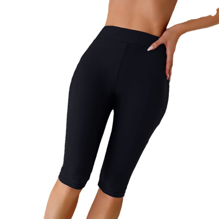 Dame Sportliche Capri-Leggings med høj talje og fleksibel pasform Skovae