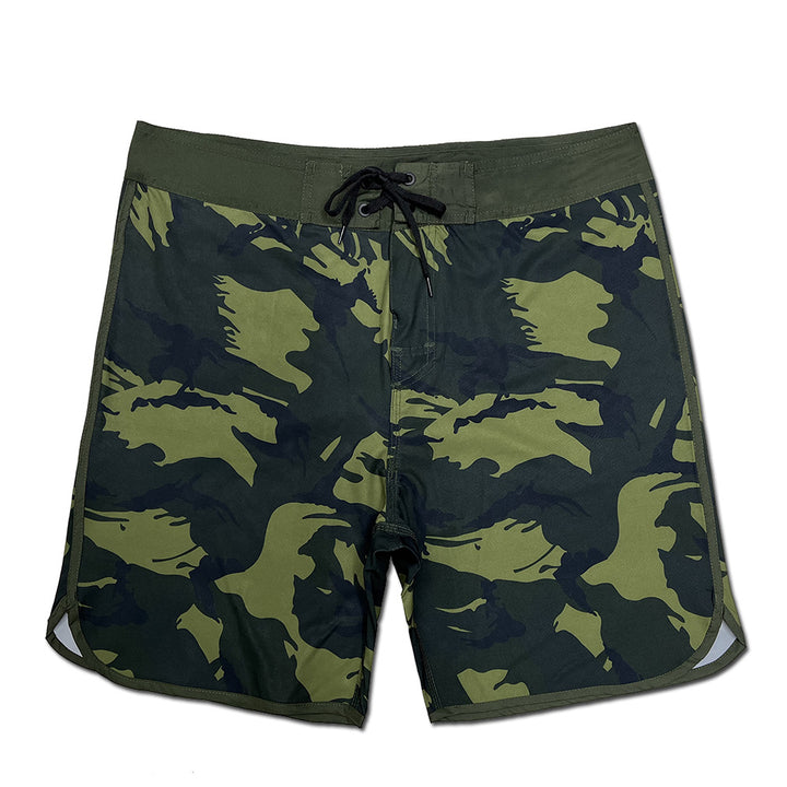 Herrer Bade-Shorts i moderne camouflage-look med praktisk snor Stilla
