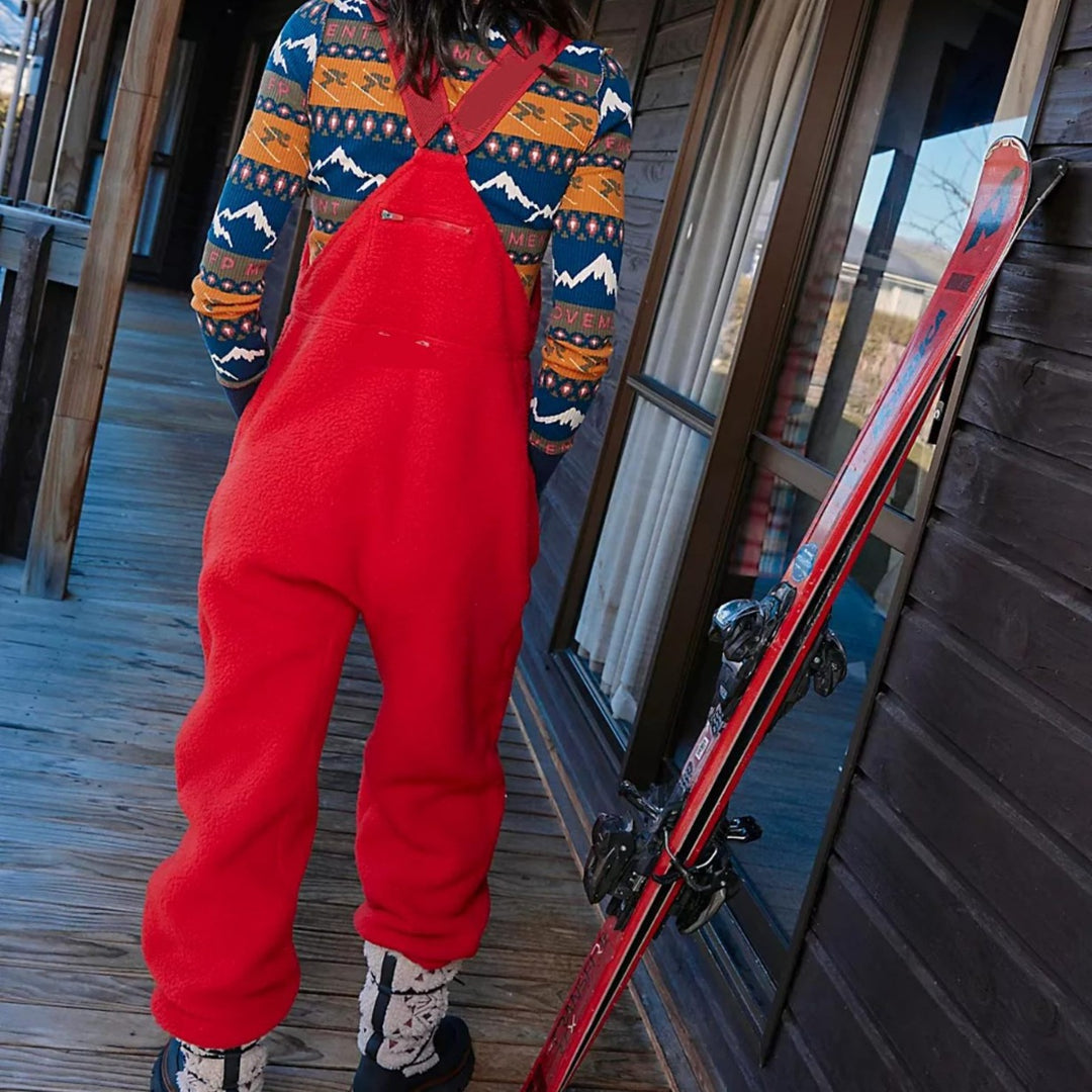Kvindernes fleece overalls med praktiske lommer og blød inderside Stilla