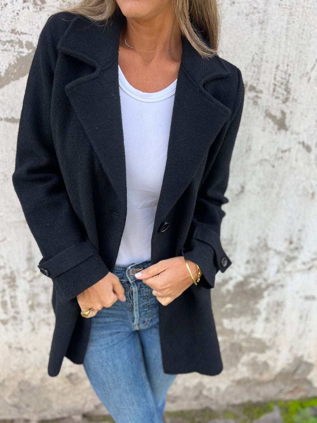 Dame Urban Uld Blazer med elegant snit og praktiske lommer Stilla