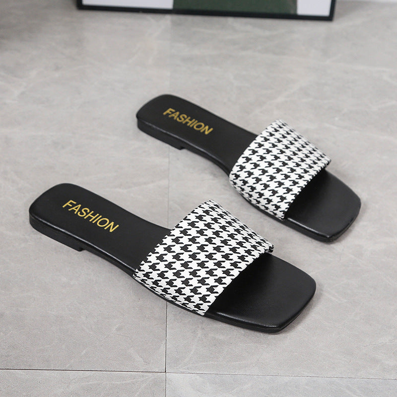 Dame Slide-sandaler med elegant leopardmønster og komfortabelt fodbed Stilla