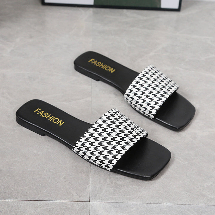 Dame Slide-sandaler med elegant leopardmønster og komfortabelt fodbed Stilla