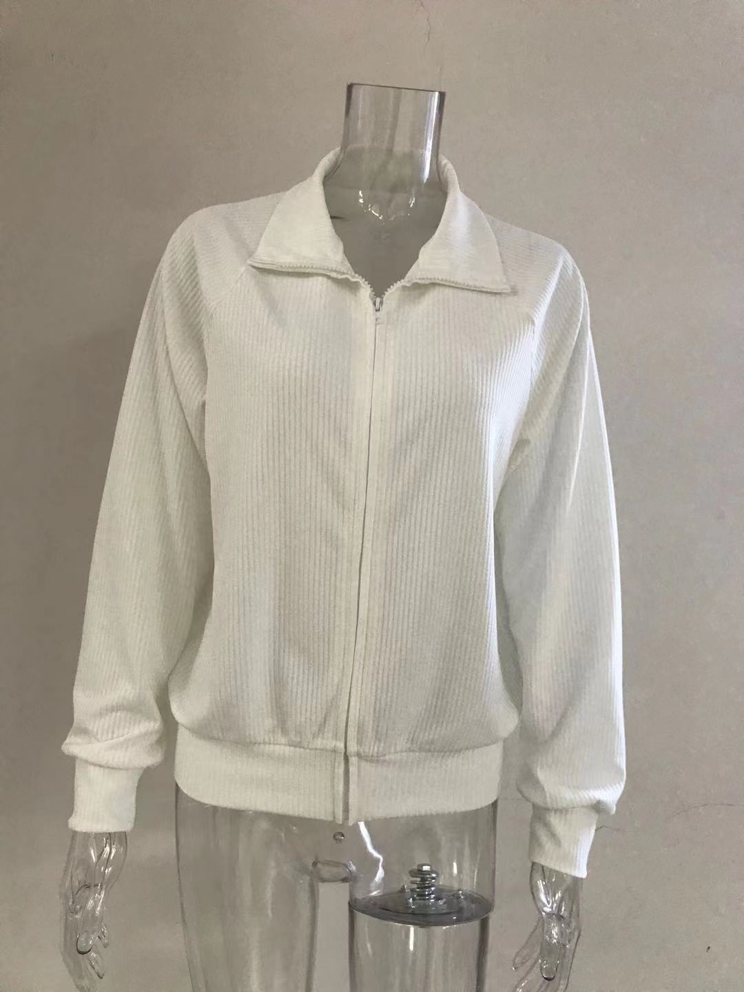 Dame elegant Zip-jakke med hætte Stilla