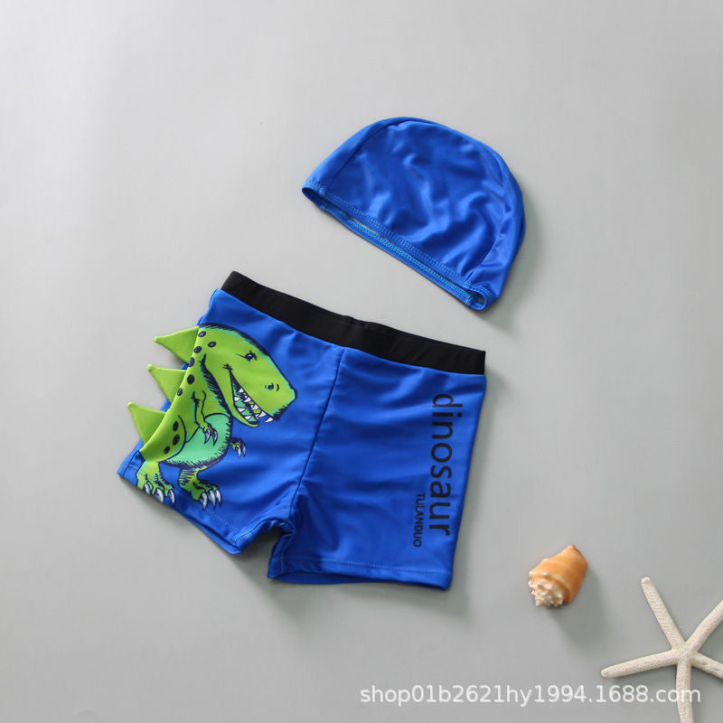 Drengernes svømmeshorts med dinosaurmotiv Skovae