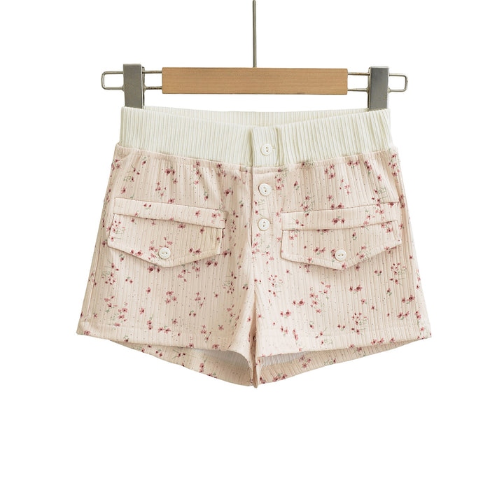 Dame fritidsshorts med elastisk talje og dekorative lommer Stilla