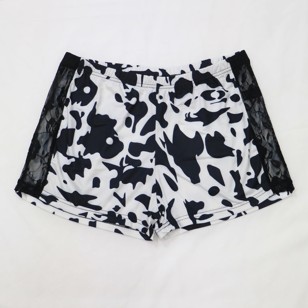 Dame afslappet cropped T-shirt med sky mønster Skovae