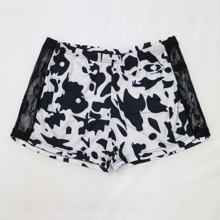 Dame afslappet cropped T-shirt med sky mønster Skovae