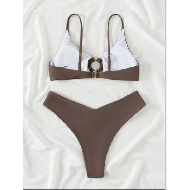 Damebikini med høj talje og elegant design Stilla