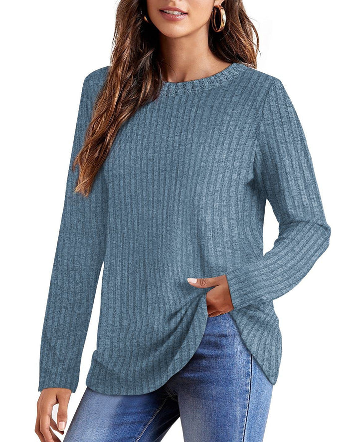 Dame Langærmet Rib-Top Stilla