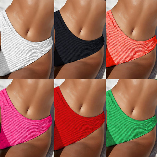 Damer højskåret bikini med struktureret design Skovae