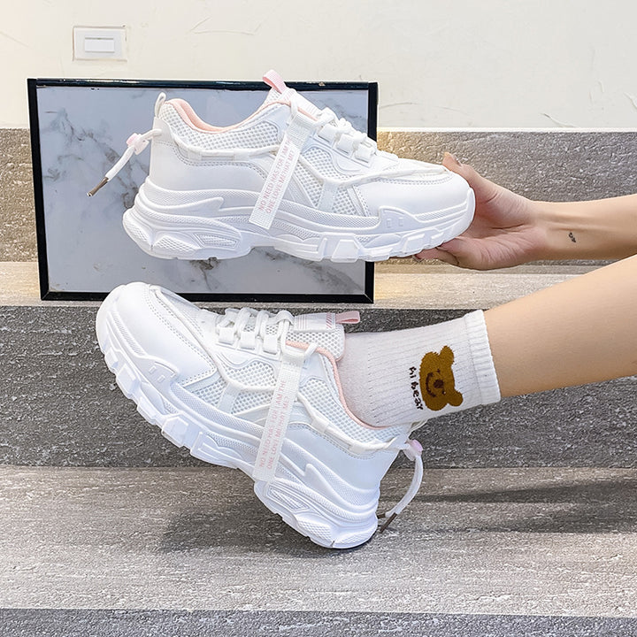 Dame Sporty Sneakers med åndbart mesh-oberstoff og skridsikker sål Stilla