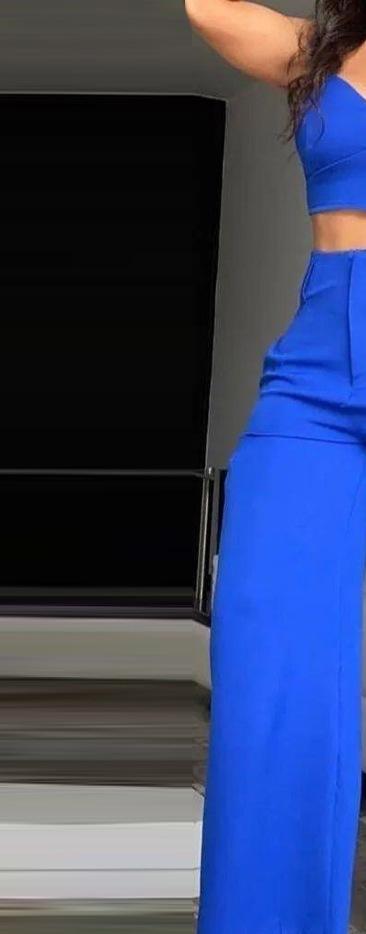 Dame sæt bestående af crop-top og vide bukser Stilla