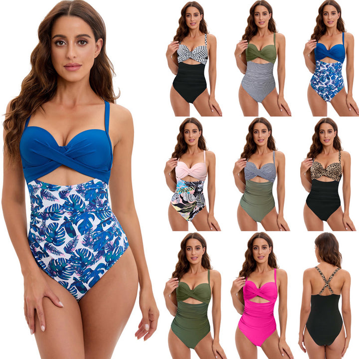 Dame Højtaljet Bikini med moderne Twist-design Skovae