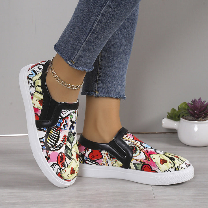 Dame Slip-On Sneakers med kreativt grafikdesign Stilla