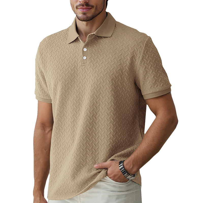 Herre polo skjorte med struktureret design og høj kvalitet krave Stilla