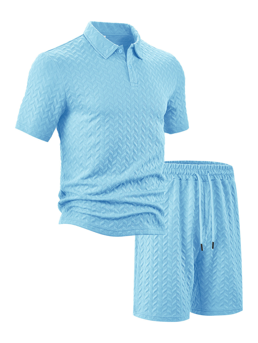 Herrer fritids polo og shorts sæt Stilla