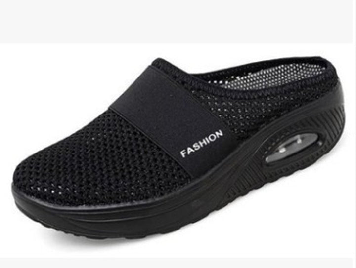 Dame Komfortable Wellness-Sandaler med luftig Mesh-overflade og dæmpende sål Stilla