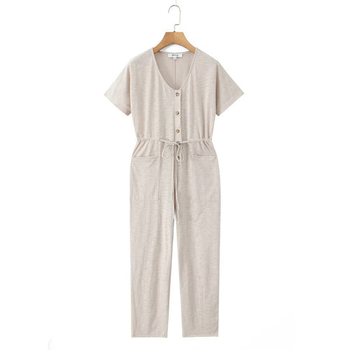 Dame jumpsuit med taljejustering og praktiske lommer Skovae