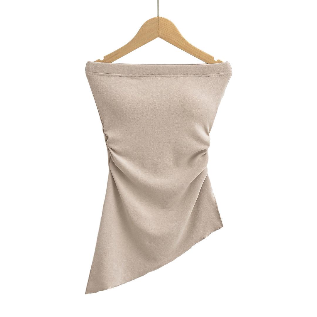 Dame asymmetrisk top med elegant off-shoulder-design Stilla