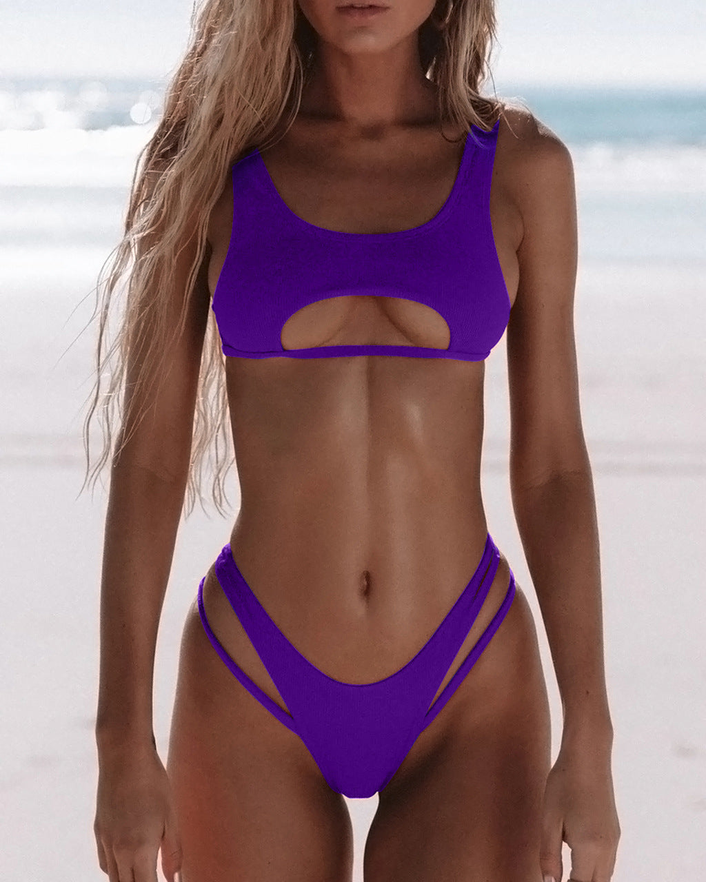 Dame bikini sæt med innovativt cut-out design Skovae