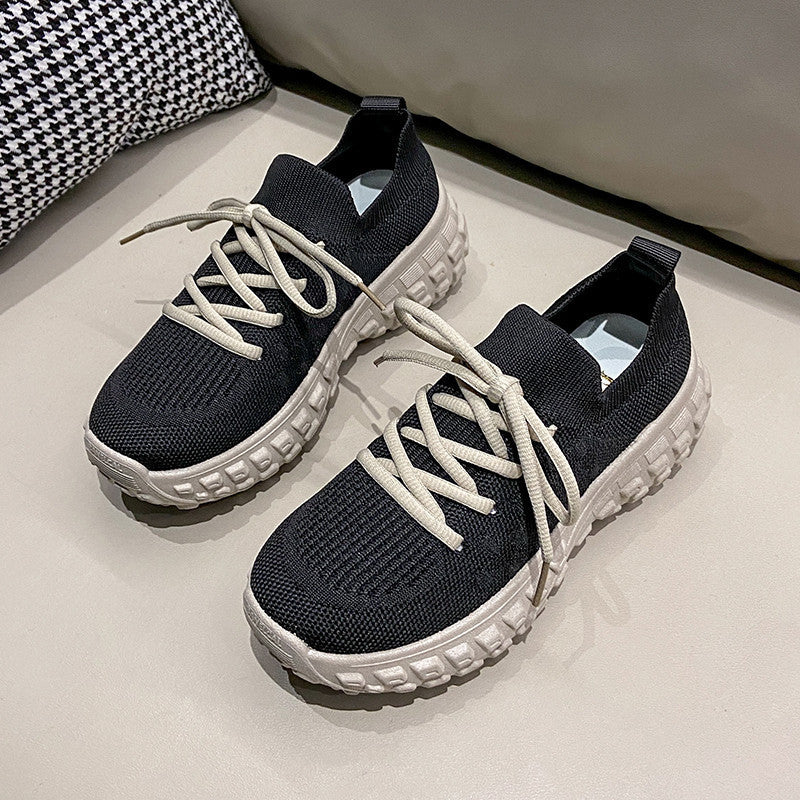 Kvinder Sporty Strik-Sneakers med fleksibel sål og optimal dæmpning Stilla
