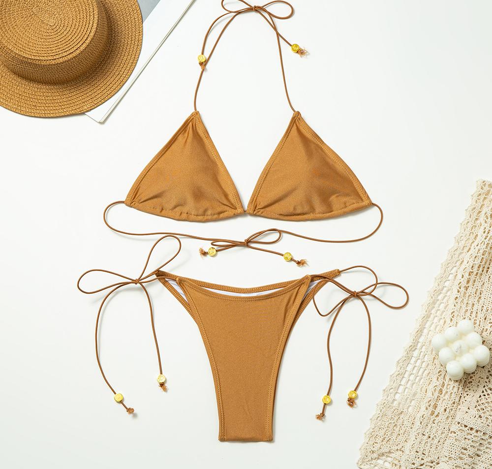 Damer trekant bikini lavet af elastisk materiale Stilla