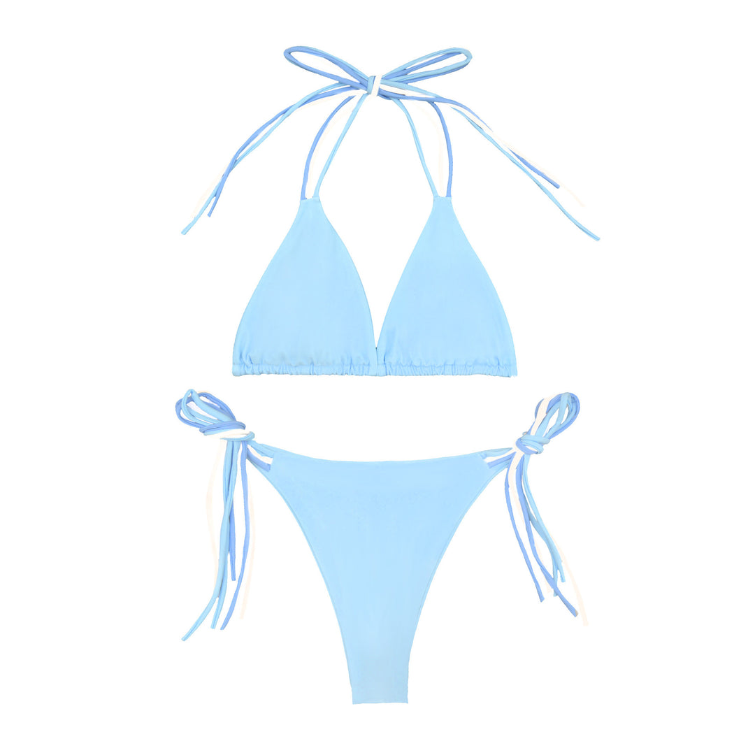 Dame Triangle-Bikini-sæt med justerbare bindebånd og komfortabel snit Stilla