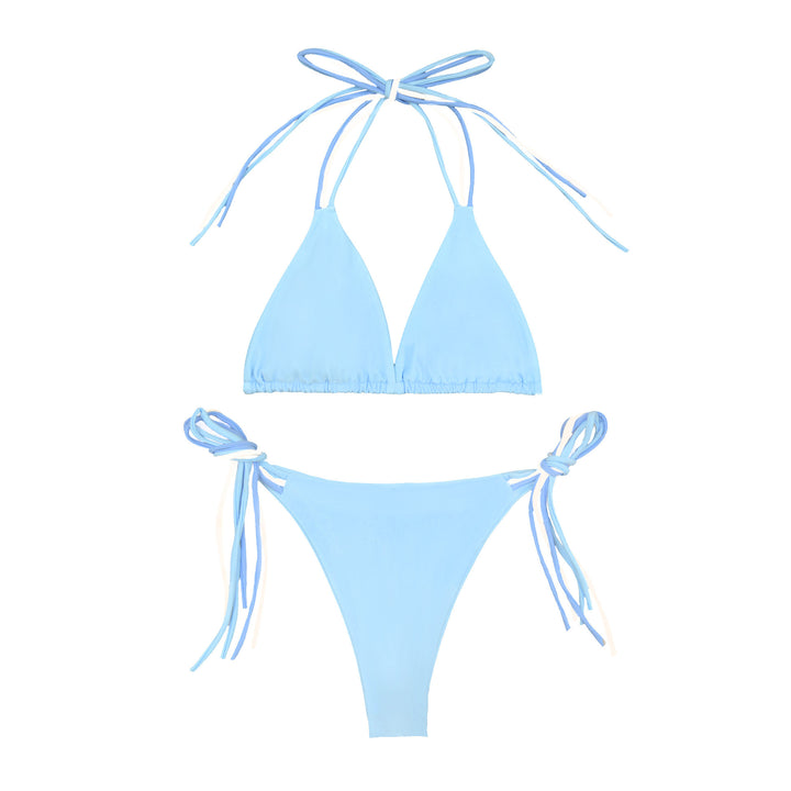 Dame Triangle-Bikini-sæt med justerbare bindebånd og komfortabel snit Stilla