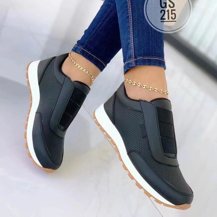 Dame sport sneakers med elastisk rem og åndbar mesh-overflade Stilla