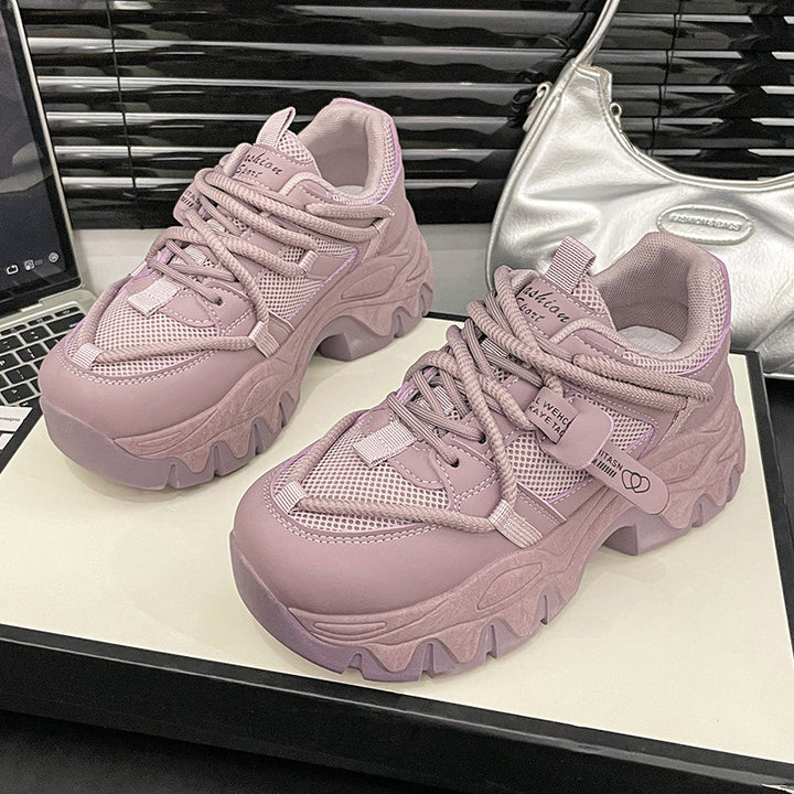 Dame Sporty Chunky Sneakers med stødabsorberende sål og innovativ mesh-konstruktion Stilla