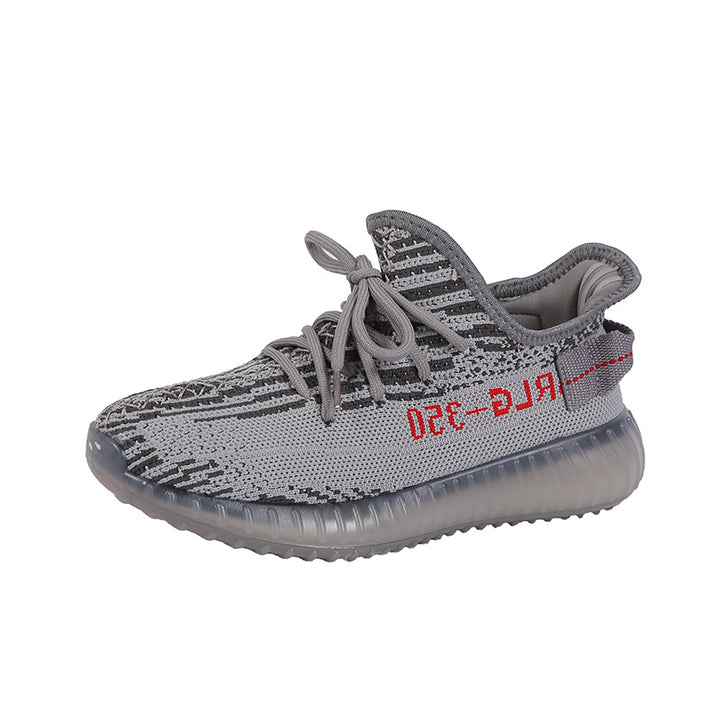 Dame Komfort-Sneakers med åndbar strikdesign og tyk sål Stilla
